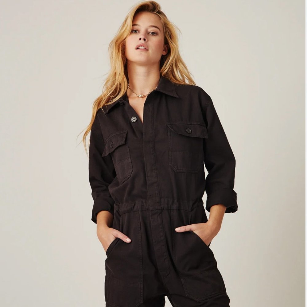 Overlover Rose Jumpsuit - Cool Black - Medium